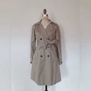 Jacob Trench Coat, Size Small, Tan